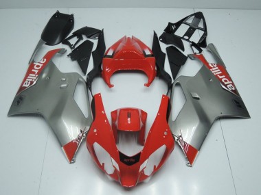 Argento & Rosso Carene Moto RSV 1000 2003-2006