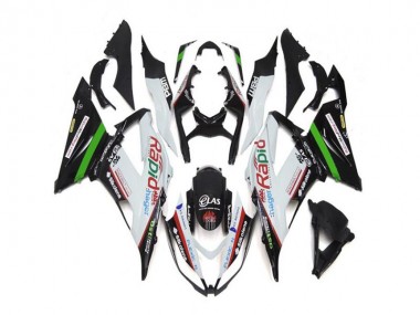 Bianco Nero ABS Kit Carenatura Moto ZX6R 2013-2018