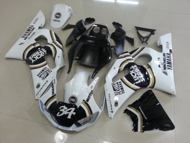 Bianco Nero Carene Moto R6 1998-2002