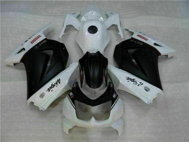 Bianco Nero Ninja Kit Carena Moto & Plastica Moto EX250 2008-2012