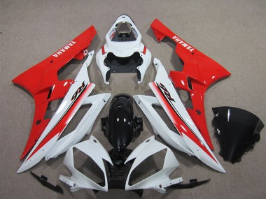 Bianco Nero Rosso Carene Moto R6 2006-2007