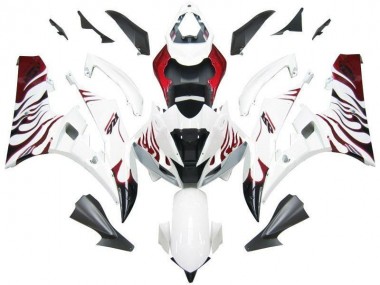 Bianco Rosso Fiamma Carene Moto R6 2006-2007