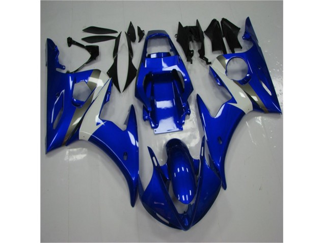 Blu Bianco ABS Moto Plastica & Carena R6 2003-2005