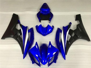 Blu Nero ABS Moto Plastica & Moto Carena R6 2006-2007