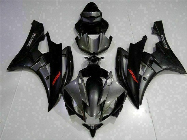 Grigio Nero Kits Carenatura Moto Completa R6 2006-2007 Grigio Nero Kits Carenatura Moto Completa R6 2006-2007