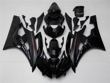 Lucido Nero Opaco Carene Moto R6 2006-2007