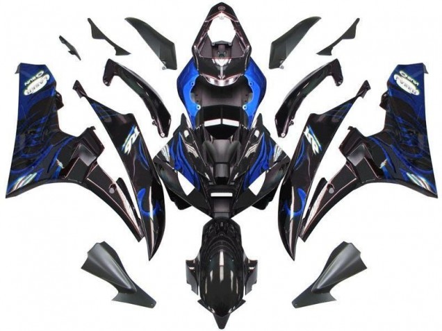 Nero Blu Fiamma Carene Moto R6 2006-2007 Nero Blu Fiamma Carene Moto R6 2006-2007