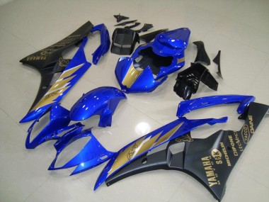 Nero Blu con Oro Adesivo Kit Carena Moto & Plastica Moto R6 2006-2007