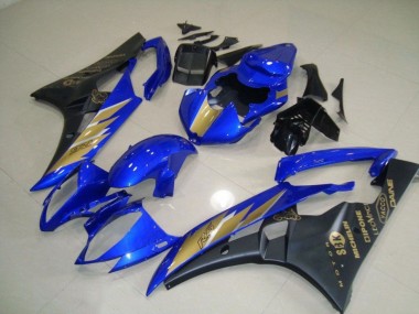 Nero Blu con Oro Adesivo Kits Carene Moto & Plastica Moto R6 2006-2007