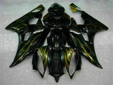 Nero Kit Completo Carenatura Moto ABS R6 2006-2007