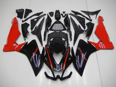 Nero Rosso ABS Kit Carenatura Moto RSV4 2009-2015
