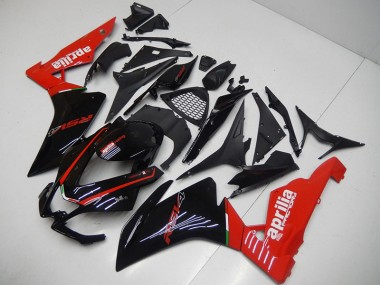 Nero Rosso Kit Completo Carenatura Moto ABS RSV4 2009-2015