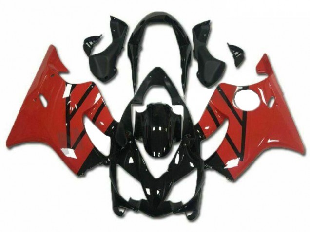 Rosso Nero Kits Carene Moto Completa CBR 600 F4i 2004-2007 Rosso Nero Kits Carene Moto Completa CBR 600 F4i 2004-2007